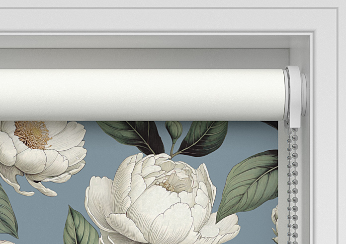 Henley, Henleys Vine Raffs Blue - Twist&Fit Roller Blind - Image 10